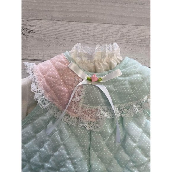 vintage evy of california overall set 6-9 months - Picture 3 of 9